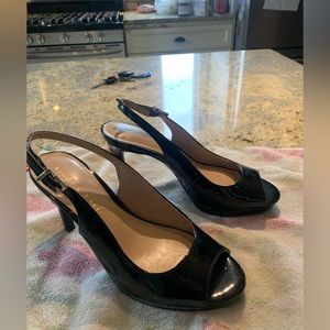 Black patent Kelly and Katie worn once